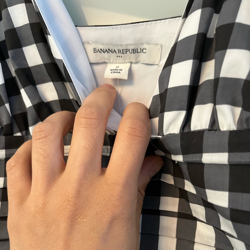 BNWT Banana Republic Gingham Dress (O)